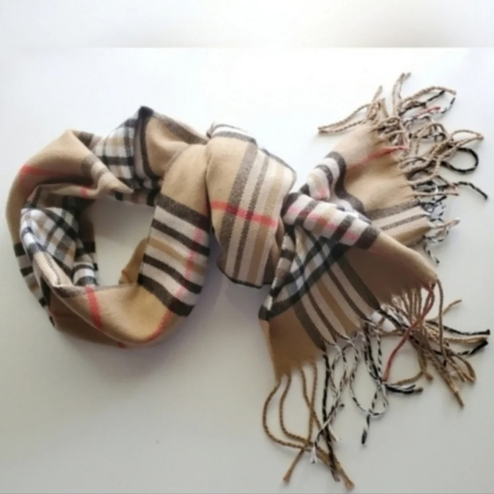 Multicolored Plaid Scarf